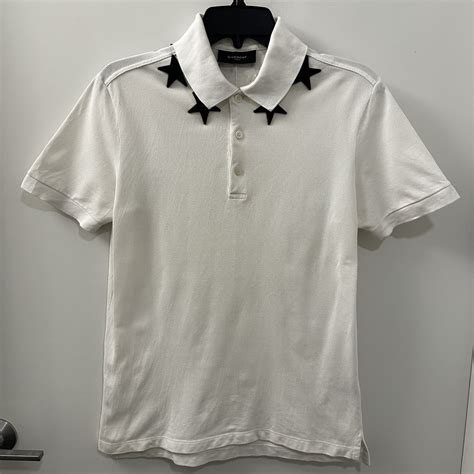 givenchy star polo grey|Givenchy star polo shirt.